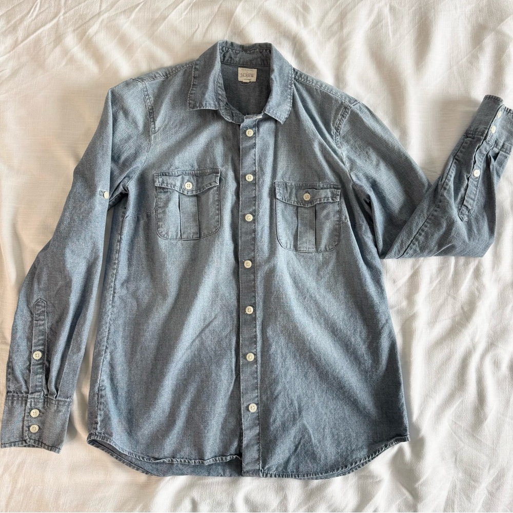 J. Crew Blue Casual Button Down Shirt